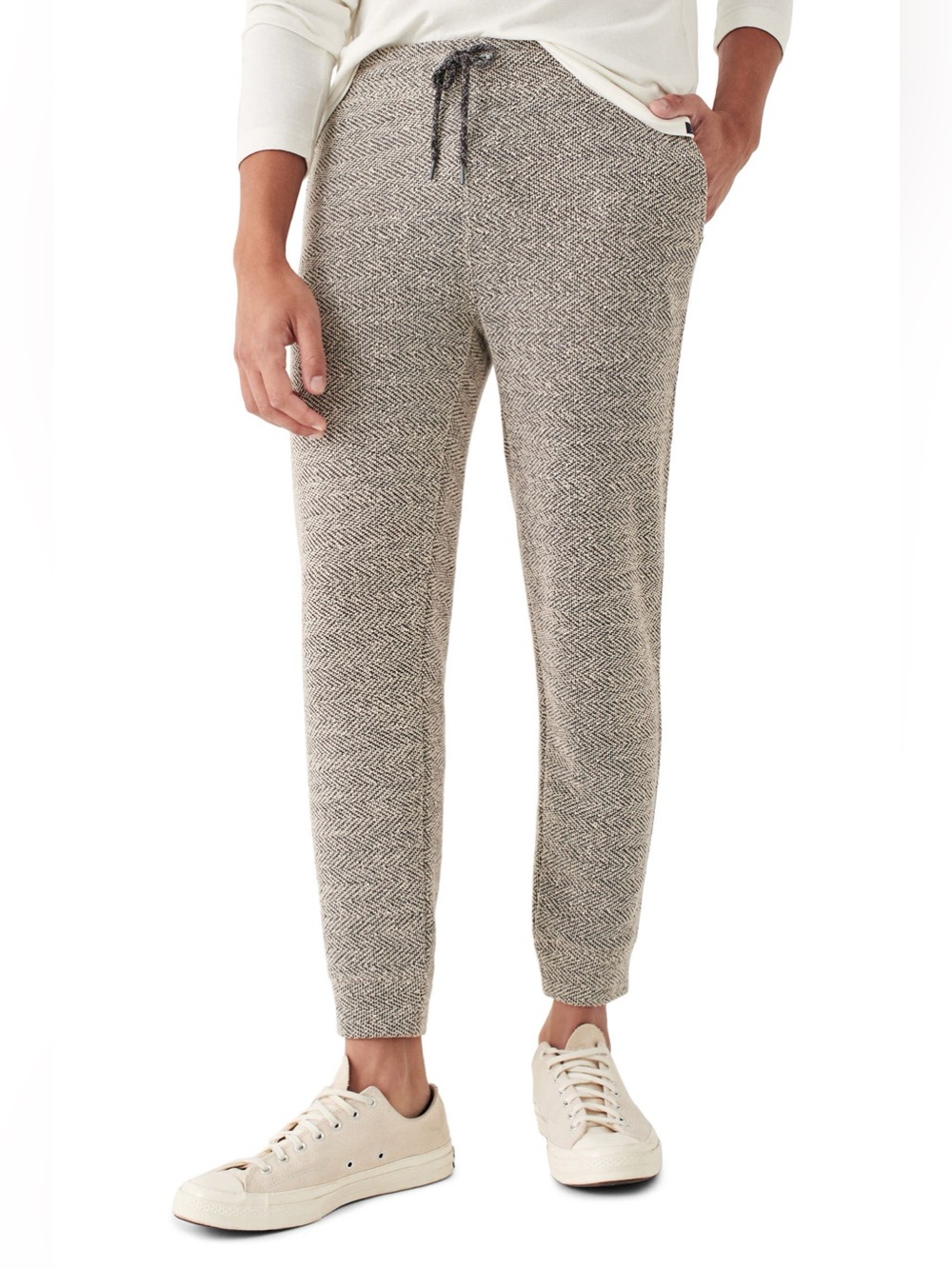 Faherty Cutback Sweatpants Charcoal Gray Sz Medium Jogger Lounge California Cool